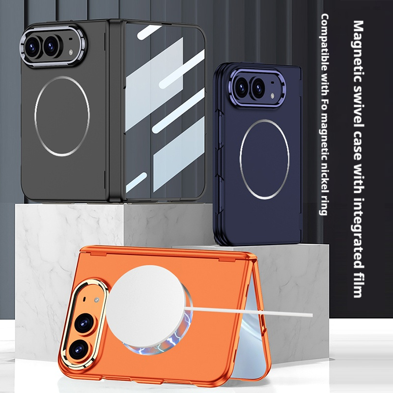 Screen Protectors - เคสโทรศัพท์แบบพับได้ พร้อมแผ่นกันกระแทกและแม่เหล็ก สำหรับ iPhone Duo ป้องกันรอบด้าน