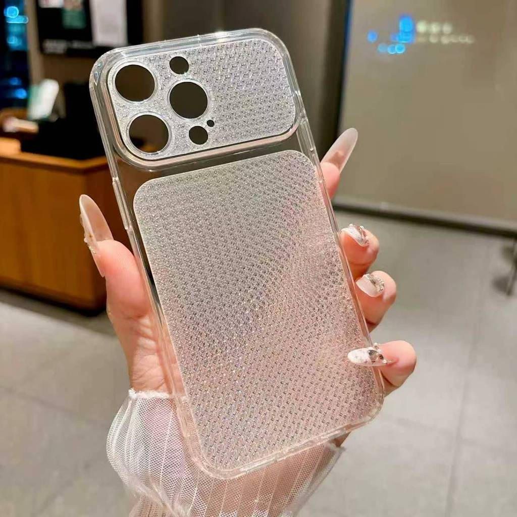 Heat Dissipation Mesh Breathable Case - เคสโทรศัพท์แบบตาข่ายโปร่งใส ช่วยระบายความร้อน สำหรับ iPhone 15 16