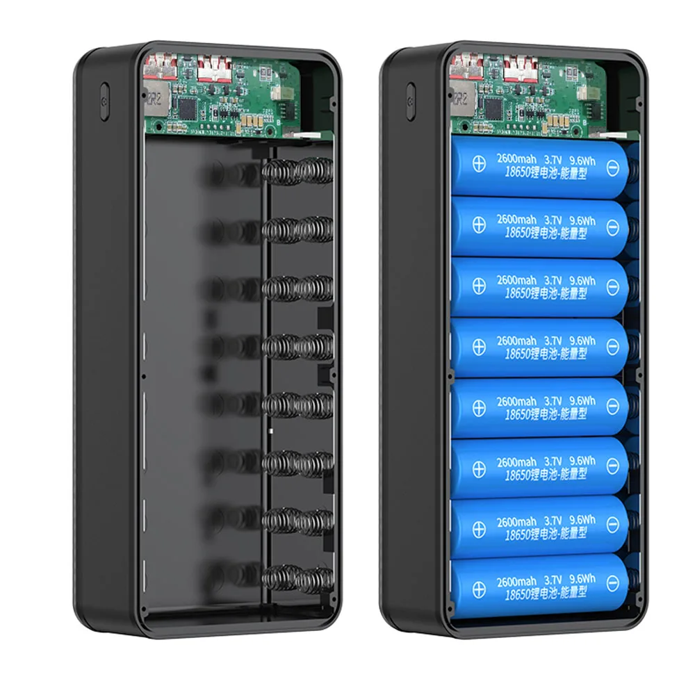 Power Banks - แบตสำรองชาร์จเร็ว 22.5W ชาร์จไร้สาย 15W พร้อมไฟแคมป์ปิ้ง 16*18650