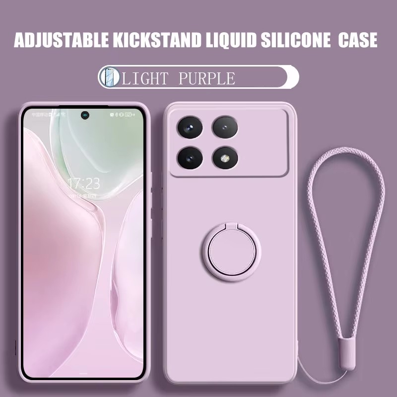 Liquid Silicone Magnetic Phone Case - เคสโทรศัพท์แบบแม่เหล็กซิลิโคนเหลวสุดหรู สำหรับ XiaoMi Redmi 12C A5