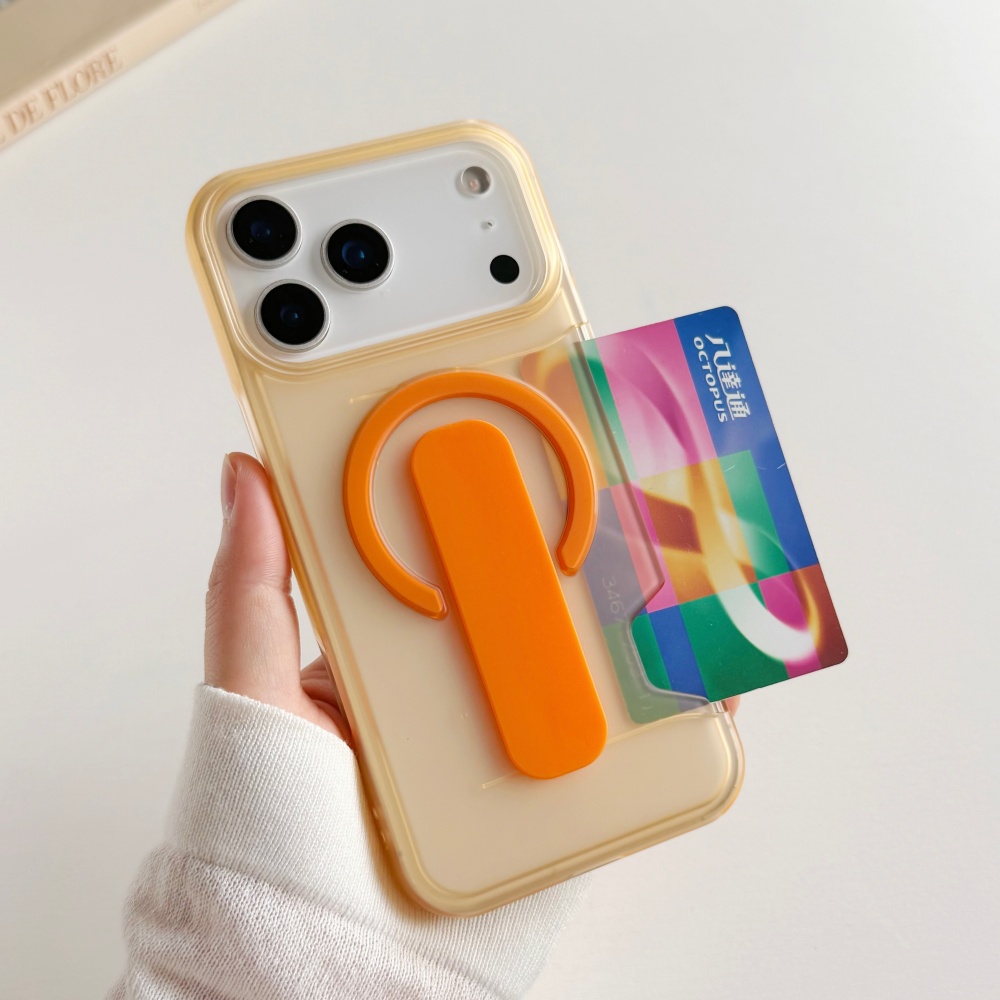 Clear Shockproof Bumper Case - เคสใสใส่การ์ดแบบแม่เหล็ก Magsafe สำหรับ iPhone 17 16
