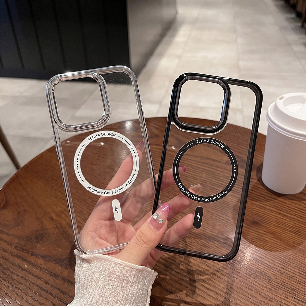 Clear Shockproof Bumper Case - เคสโทรศัพท์กันกระแทกแบบนิ่ม สีใส แม่เหล็ก สำหรับ iPhone 17