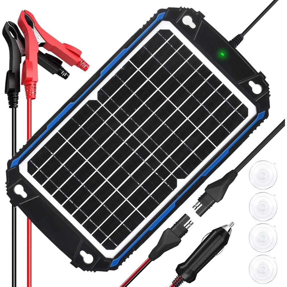 Chargers - เครื่องชาร์จแบตเตอรี่พลังงานแสงอาทิตย์ 12W 12V กันน้ำ & Maintainer