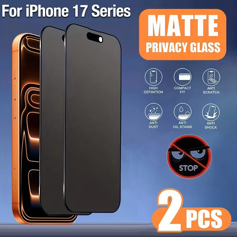 Matte Anti Glare Screen Protector - ฟิล์มกันรอยแบบด้านป้องกันการมองเห็น 2 ชิ้น สำหรับ iPhone 17