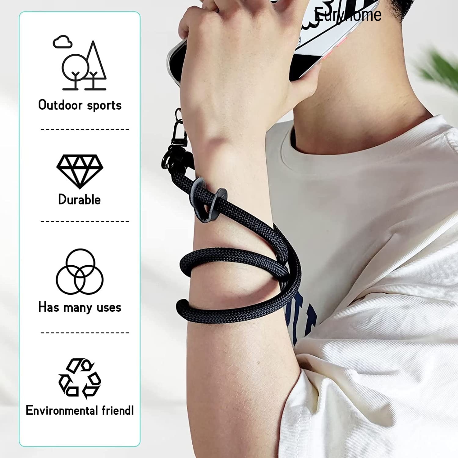 เชือกคล้องโทรศัพท์ปรับความยาว  - Crossbody Lanyard Neck Strap Case บทวิจารณ์และราคา