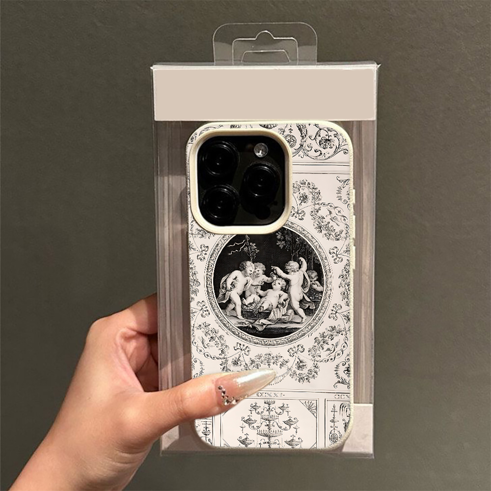 เคสโทรศัพท์ลายเทวดาสไตล์บาโรกว - Vintage Floral Pattern Soft Case บทวิจารณ์และราคา