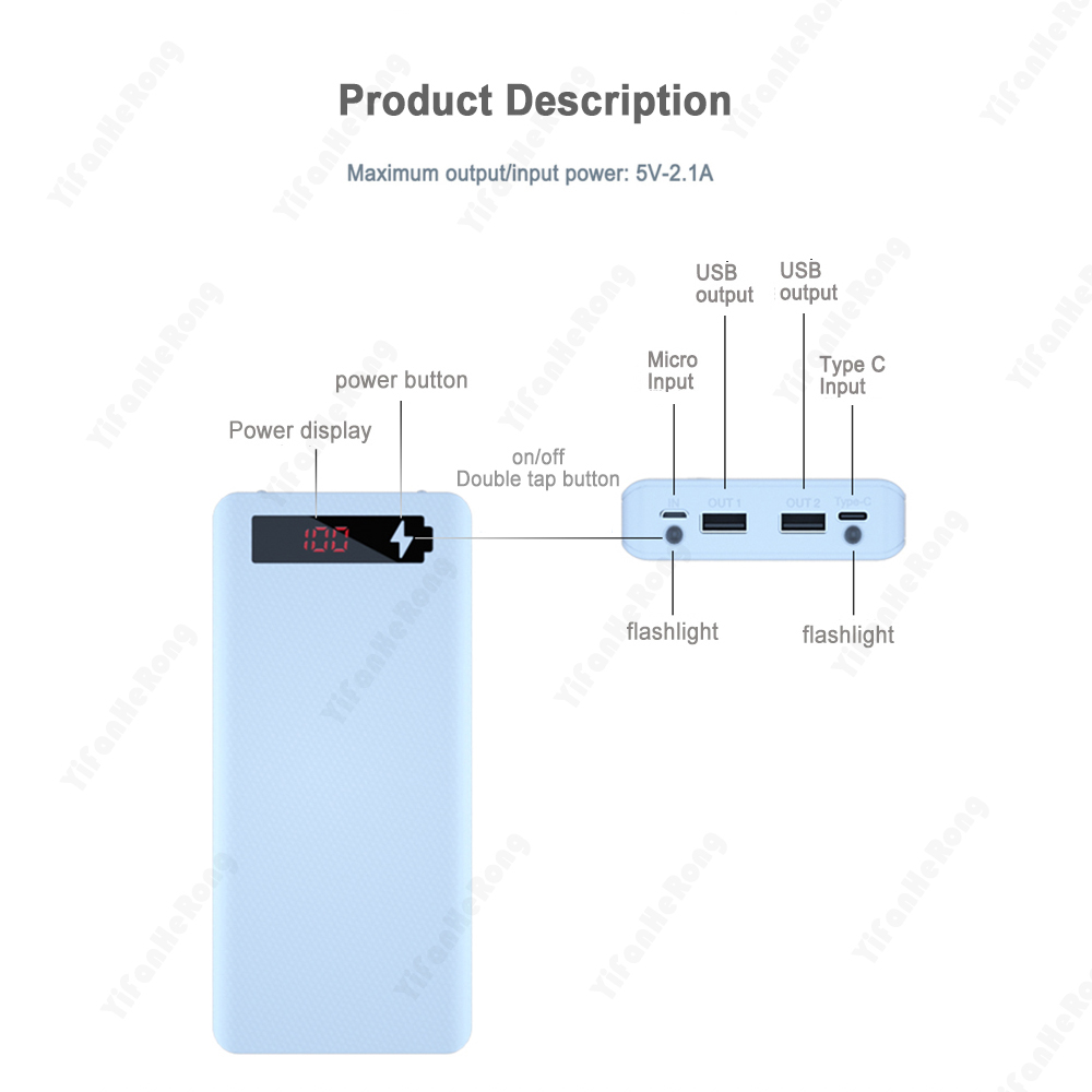 DIY เคสแบตสำรอง8/6*18650แบบถอด - Power Banks บทวิจารณ์และราคา