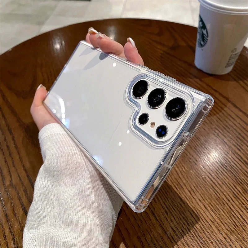 หรูหราโปร่งใสอะคริลิคเคสโทรศัพ - Clear Shockproof Bumper Case บทวิจารณ์และราคา