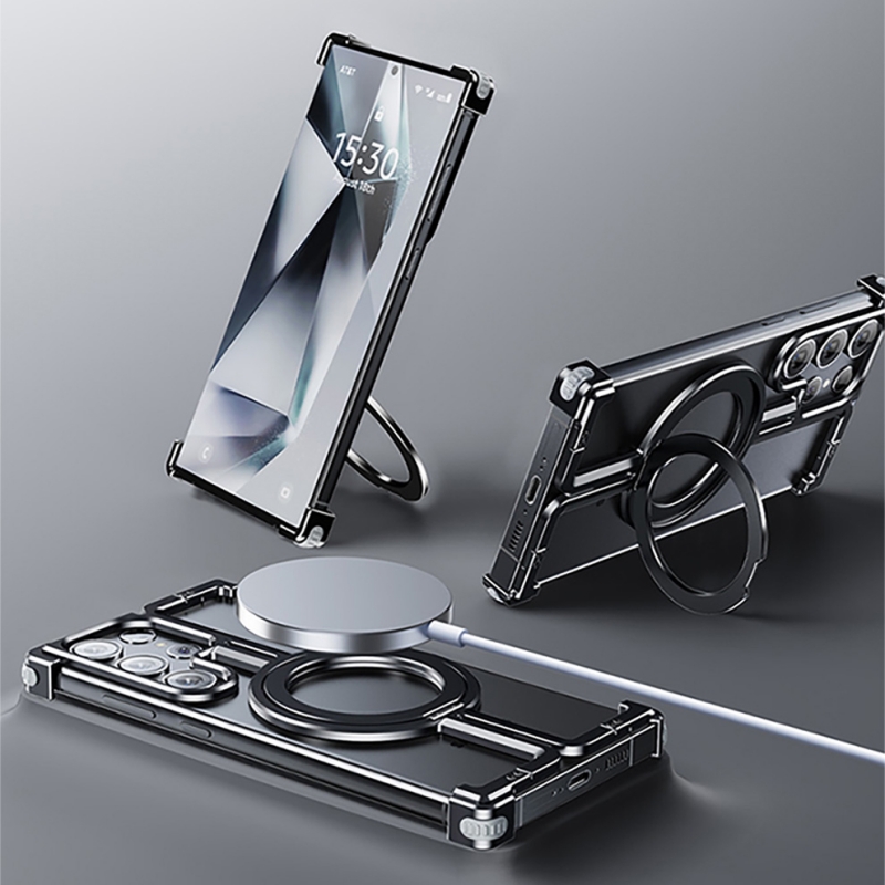 โลหะFramelessผู้ถือแม่เหล็กเคส - Metal Bumper Aluminum Frame Case บทวิจารณ์และราคา